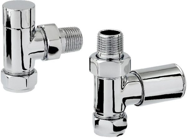 Zehnder - Chromax 15mm Mixed Mixed Radiator Valve Set - Chrome