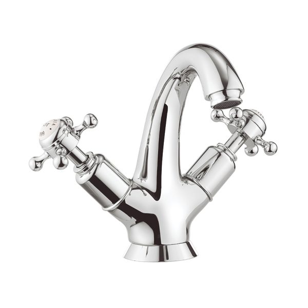 Crosswater - Belgravia Crosshead Tall Monobloc Basin Mixer without Waste - Chrome