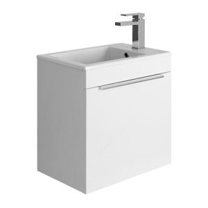 Crosswater - Zion 500mm Fireclay Basin with 1 Tap Hole - White