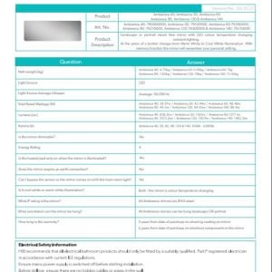HiB - Ambience Mirror - spec