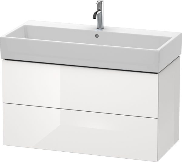 Duravit - LC Vanity Unit 2 Drawers 544x984x459mm - White High Gloss