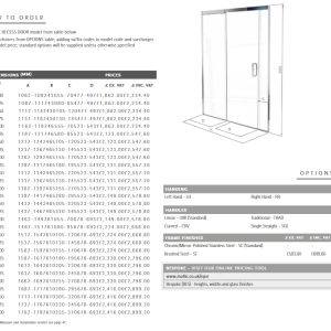 Matki - Eauzone Plus Sliding Door for Recess EPSR - spec