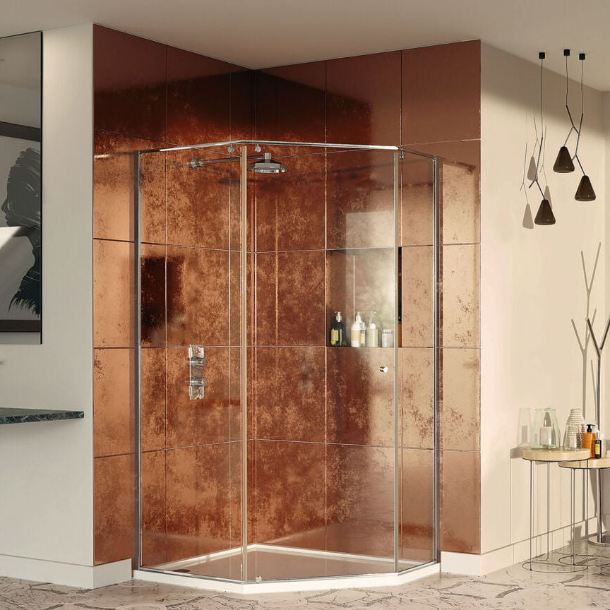 Pentagon sale shower enclosure