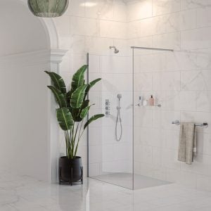 Matki-ONE Wet Room Panel with Brace Bar MOWP