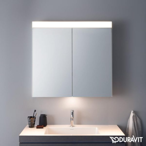 Duravit 800mm Universal Mirror Cabinet Rsf Bathrooms - Best Mirror Bathroom Cabinet