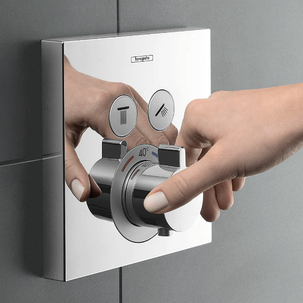 Hansgrohe ShowerSelect Concealed Thermostatic Shower Valve Two