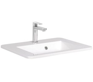 Crosswater - Solo Vanity Basin 550mm 1 Tap Hole - White