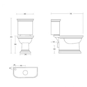 Carlyon Close Coupled Toilet-SPEC