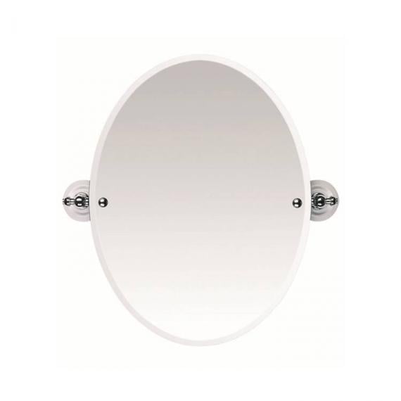 Cambridge Tilting Oval Bevelled Mirror, Tilting Bathroom Mirror Uk