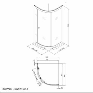 Crosswater_Clear_6_Quadrant_Single_Door_800_DIMENSIONS_EDIT