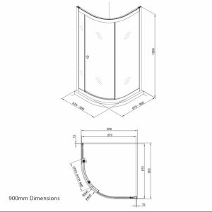 Crosswater_Clear_6_Quadrant_Single_Door_900_DIMENSIONS_EDIT