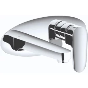 JTP - Base 2-Hole Wall Mounted Basin Mixer Tap Single Handle
