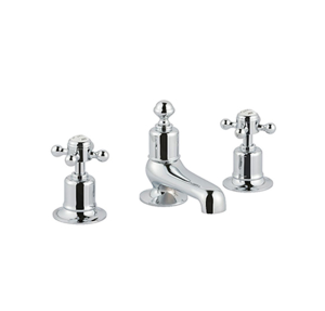 JTP - Grosvenor 3-Hole Deck Mounted Basin Mixer Tap