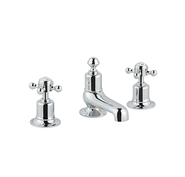 JTP- Grosvenor Cross 3 Hole Basin Mixer -76193