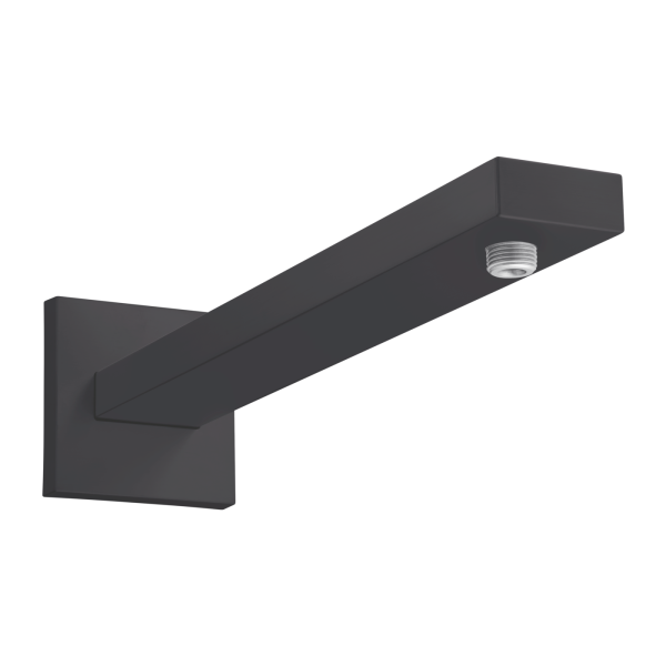 Hansgrohe FinishPlus - Shower arm Square 389 mm - Matt Black - 27694670