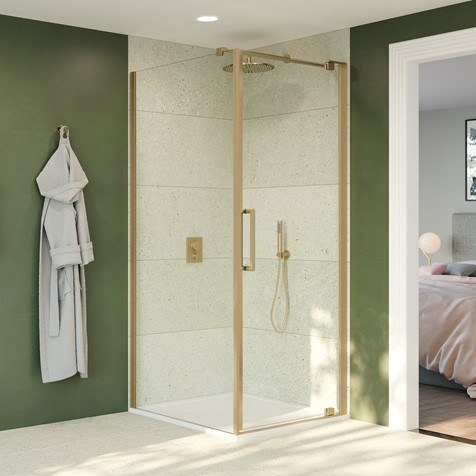 Optix 10 Pivot Door with Side Panel