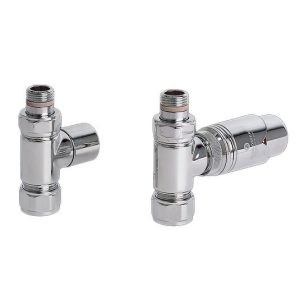 Zehnder – Thermostatic Straight VALVE-SET-36 – Chrome