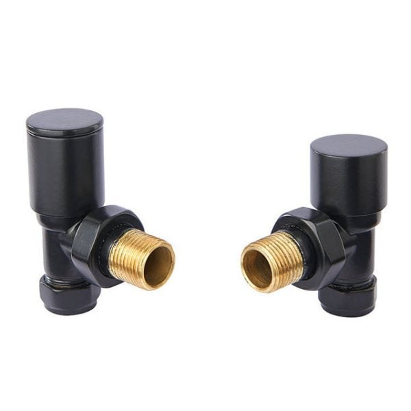 vogue Satin black radiator valves