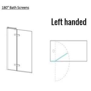 Crosswater – OPTIX 10mm Bath Screen with Inline Panel