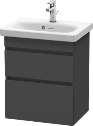 Duravit - DuraStyle 2 Drawer Wall Mounted Vanity Unit Graphite Matt 500mm