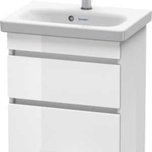 DuraStyle 2 Drawer Wall Mounted Vanity Unit White High Gloss 500mm for DuraStyle Basin (#2320)