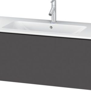 Duravit L-Cube 1 Compartment Wall Mounted Vanity Unit Graphite Matt for ME By Starck Basin (#2336) 1020mm