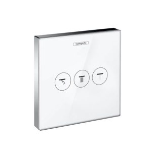 Hansgrohe - ShowerSelect Glass Concealed Thermostatic Shower Valve Three Outlets