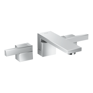 Axor  – Edge 3-Hole Basin Mixer 190 with Push-Open Waste