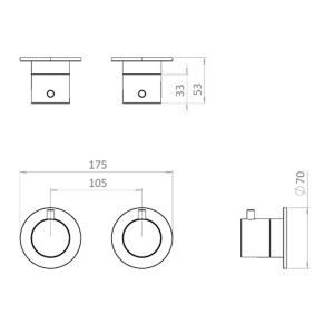 Crosswater - MPRO Module 2 Handle Shower Valve - spec