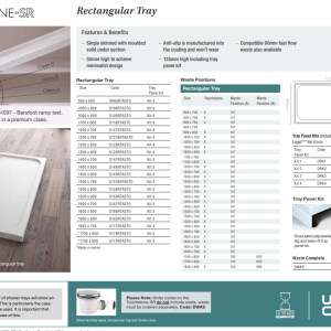 Merlyn – Ionic Touchstone Rectangular Shower Tray with Anti-Slip -S108RTASTO-spec