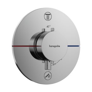 Hansgrohe - ShowerSelect Comfort S Concealed Thermostatic Shower Valve Two Outlets