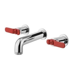 Crosswater - Union 3 Hole Wall Mounted Basin Mixer with Levers