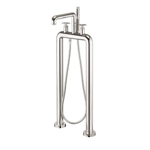 Crosswater - Union Free Standing Bath Filler & Shower Kit Wheel in Chrome