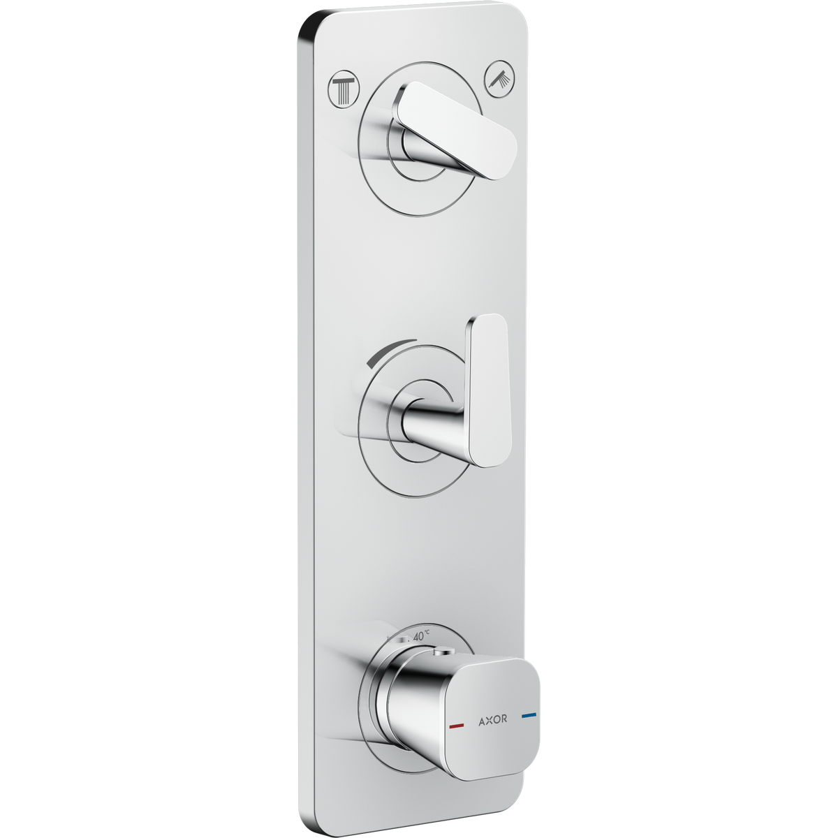 Axor - Citterio C Thermostatic Valve Module for 2 Outlets (Trim Set ...