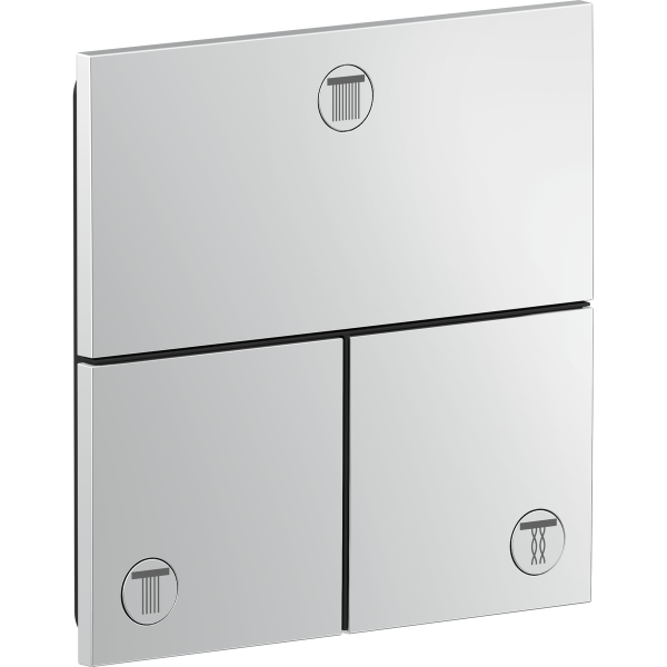 Axor Hansgrohe - ShowerSelect ID Square Concealed Thermostatic Shower Valve Three Outlets - 36780000