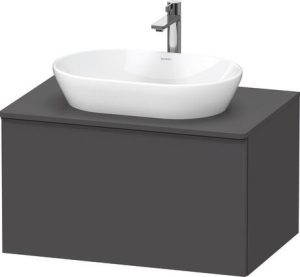Duravit - D Neo Single Drawer Wall Mounted Vanity Unit 459mm Graphite Matt