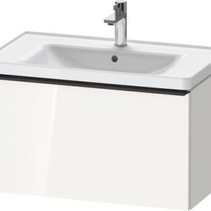 Duravit D Neo Single Drawer Wall Mounted Vanity Unit 784mm White High Gloss 236780