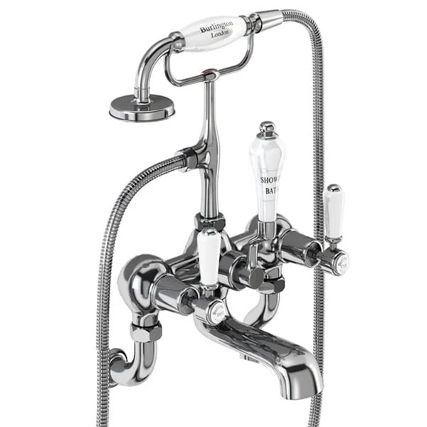 Burlington - Kensington Regal Wall Mounted Bath Shower Mixer - KER17-QT