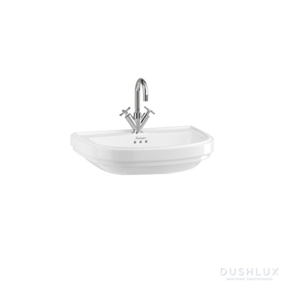 Burlington - Riviera 650mm D Shape Basin - RIV4 1TH
