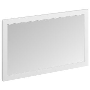 Burlington Wood Frame Traditional Rectangular Mirror WHITE 1200mm