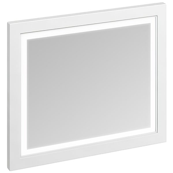 Burlington – 600mm Framed Mirror with LED Illumination white 900mm