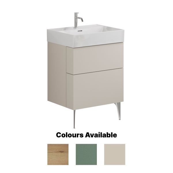 Crosswater - Avenue 600mm Two Drawer Wall Hung Vanity Unit (3 Finishes Available)