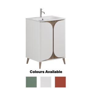 Crosswater - Tambour 600mm Floor Standing Vanity Unit with Doors (3 Finishes Available)
