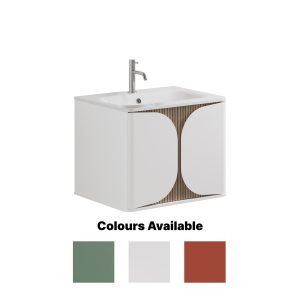 Crosswater - Tambour 600mm Single Drawer Wall Hung Vanity Unit (3 Finishes Available)