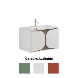 Crosswater - Tambour 800mm Single Drawer Wall Hung Vanity Unit (3 Finishes Available)