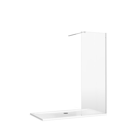 Burlington - 8mm Wetroom Panel - in Chrome