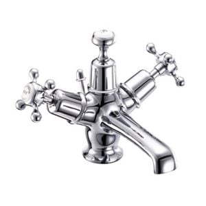 Burlington - Claremont Basin Mixer with Pop-up Waste in Chrome - CL4-QT
