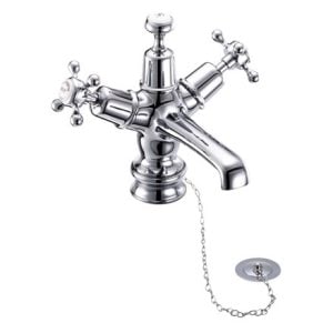 Burlington - Claremont Regent Basin Mixer with Plug & Chain Waste - CLR5-QT