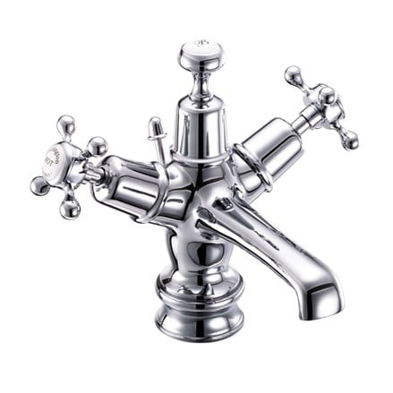 Burlington - Claremont Regent Basin Mixer with Pop-up Waste in Chrome - CLR4-QT
