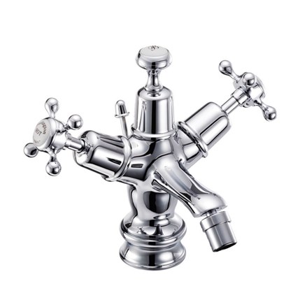 Burlington - Claremont Regent Bidet Mixer with Pop-up Waste - CLR13-QT